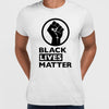 Black Lives Matter Logo Black, White & Grey T-Shirt - Kuzi Tees