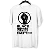 Black Lives Matter Logo Black, White & Grey T-Shirt - Kuzi Tees