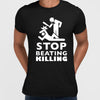 Stop beating killing Black lives matter Black, White & Grey T-Shirt - Kuzi Tees
