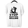 Stop beating killing Black lives matter Black, White & Grey T-Shirt - Kuzi Tees