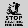Stop beating killing Black lives matter Black, White & Grey T-Shirt - Kuzi Tees