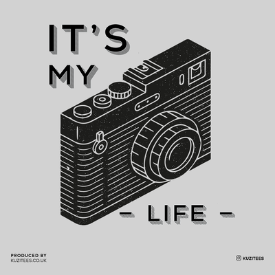 It Is My Life Vintage Old Camera Funny Typography T-shirt For Photographers - Kuzi Tees