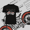Coffee Roaster Hipster Harley Davidson Biking Columbia Coffee Beans T-Shirt - Kuzi Tees
