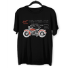 Coffee Roaster Hipster Harley Davidson Biking Columbia Coffee Beans T-Shirt - Kuzi Tees