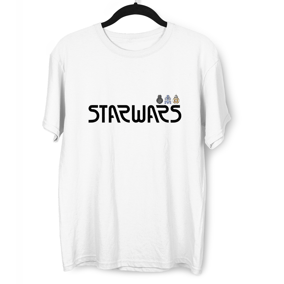 StarWars Droids Crew Neck T-Shirt R2D2 BB8 BB9E - Kuzi Tees