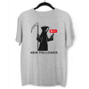 New Social Media Follower Death From a Scythe Crew Neck T-Shirt - Kuzi Tees