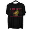 A Bike On The Road Crew Neck T-Shirt For Biking Minds - Kuzi Tees