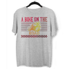 A Bike On The Road Crew Neck T-Shirt For Biking Minds - Kuzi Tees
