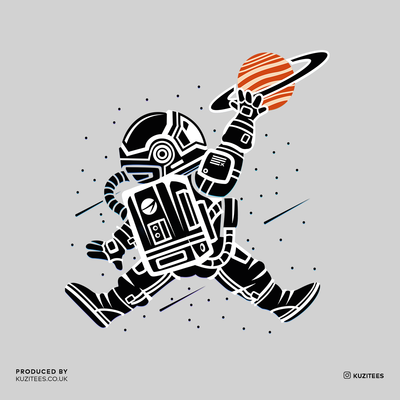 Space Jump Amazing Retro Vintage Crew Neck T-shirt & Tank Top - Kuzi Tees