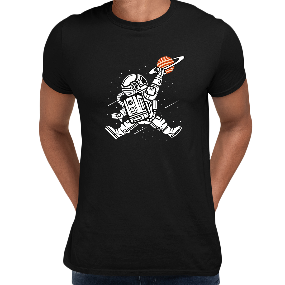 Space Jump Amazing Retro Vintage Crew Neck T-shirt & Tank Top - Kuzi Tees
