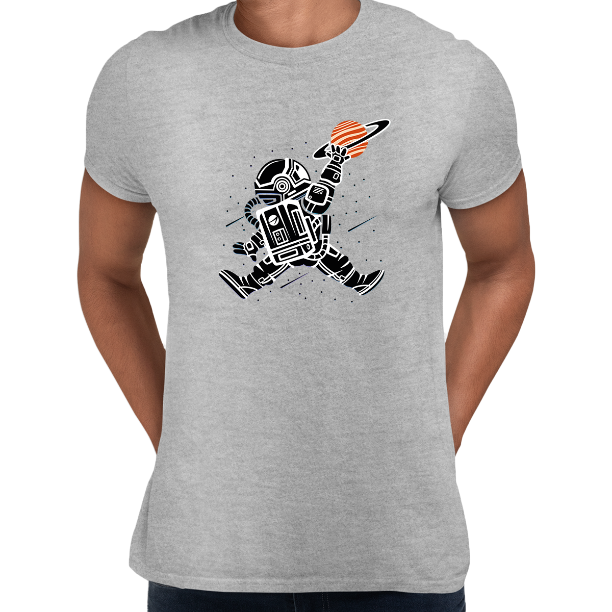 Space Jump Amazing Retro Vintage Crew Neck T-shirt & Tank Top - Kuzi Tees