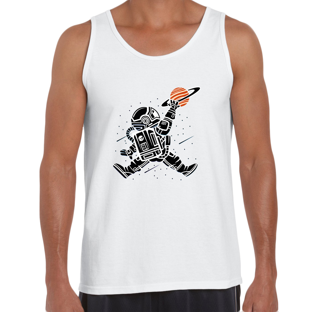 Space Jump Amazing Retro Vintage Crew Neck T-shirt & Tank Top - Kuzi Tees