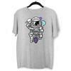 Astronaut on the bike in the Space Amazing Retro Vintage Crew Neck T-shirt & Tank Top - Kuzi Tees