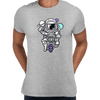 Astronaut on the bike in the Space Amazing Retro Vintage Crew Neck T-shirt & Tank Top - Kuzi Tees