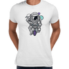 Astronaut on the bike in the Space Amazing Retro Vintage Crew Neck T-shirt & Tank Top - Kuzi Tees