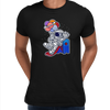 Space Astronaut On Slider Retro T-Shirt Amazing Vintage Crew Neck T-shirt & Tank Top - Kuzi Tees