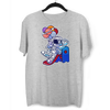 Space Astronaut On Slider Retro T-Shirt Amazing Vintage Crew Neck T-shirt & Tank Top - Kuzi Tees