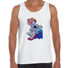 Space Astronaut On Slider Retro T-Shirt Amazing Vintage Crew Neck T-shirt & Tank Top - Kuzi Tees