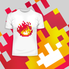 Minecraft Fireplace Amazing Crew Neck T-shirt & Tank Top For Online Game Geeks - Kuzi Tees