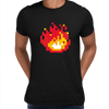 Minecraft Fireplace Amazing Crew Neck T-shirt & Tank Top For Online Game Geeks - Kuzi Tees