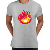 Minecraft Fireplace Amazing Crew Neck T-shirt & Tank Top For Online Game Geeks - Kuzi Tees