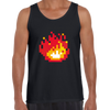 Minecraft Fireplace Amazing Crew Neck T-shirt & Tank Top For Online Game Geeks - Kuzi Tees