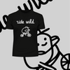 Ride Wild Funny Hipster Biking Apparel Crew Neck T-shirt & Tank Top - Kuzi Tees