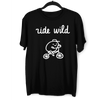 Ride Wild Funny Hipster Biking Apparel Crew Neck T-shirt & Tank Top - Kuzi Tees