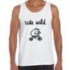Ride Wild Funny Hipster Biking Apparel Crew Neck T-shirt & Tank Top - Kuzi Tees