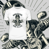 Day of the Dead Dia de los Muertos Mexican skeleton on a bike Born to ride - Kuzi Tees