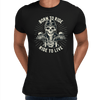 Day of the Dead Dia de los Muertos Mexican skeleton on a bike Born to ride - Kuzi Tees