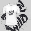 Born to Be Wild Harley Davidson Quote Biking Typography T-shirt - Kuzi Tees
