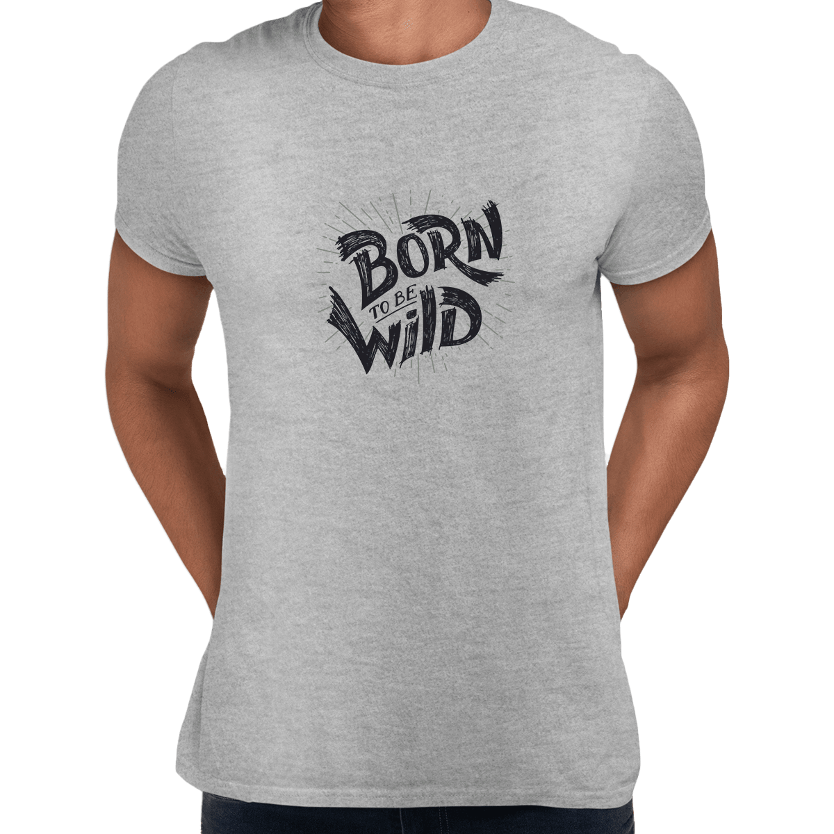 Born to Be Wild Harley Davidson Quote Biking Typography T-shirt - Kuzi Tees