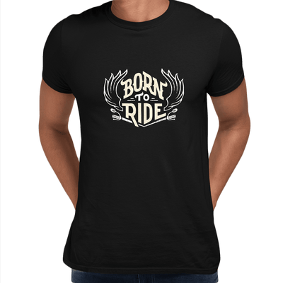Born To Ride Biking T-shirt for Beard Minds - Kuzi Tees