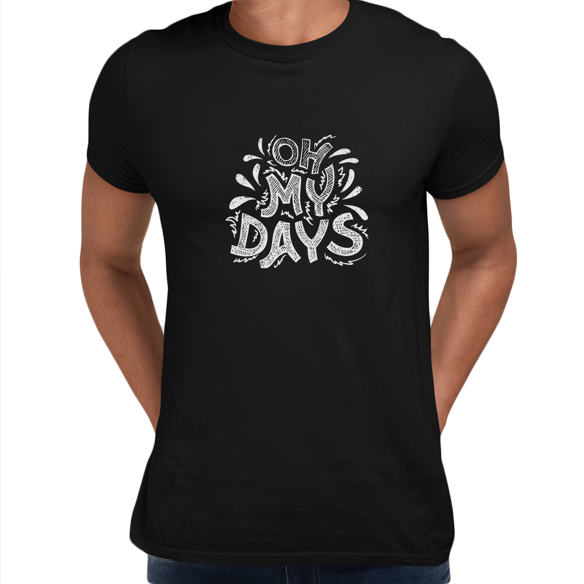 Oh My Days Funny Typography Tee - Kuzi Tees