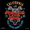 California Motorcycle Riders Real Bikers Born to Ride 1969 - Kuzi Tees