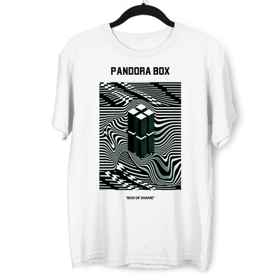 Pandora Box Abstract Box Of Shame Crew Neck T-shirt - Kuzi Tees