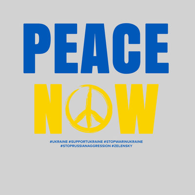 Peace Now T-shirt Greenpeace Ukraine War Stop Russian Aggression - Kuzi Tees