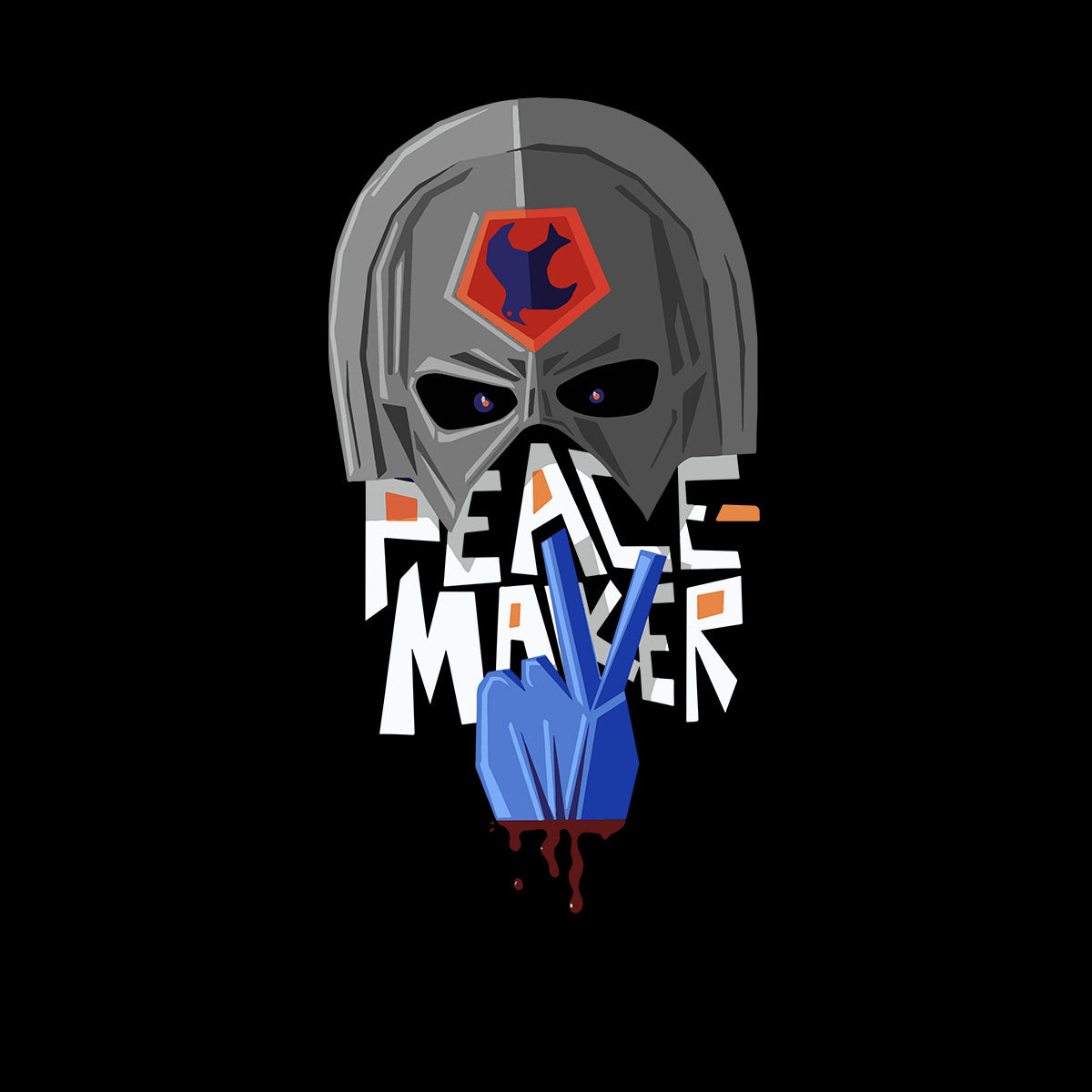 The Peacemaker Helmet comics hero Unisex T-Shirt - Kuzi Tees