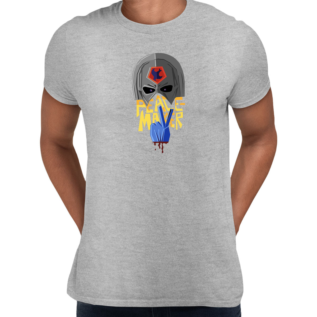 The Peacemaker Helmet comics hero Unisex T-Shirt - Kuzi Tees
