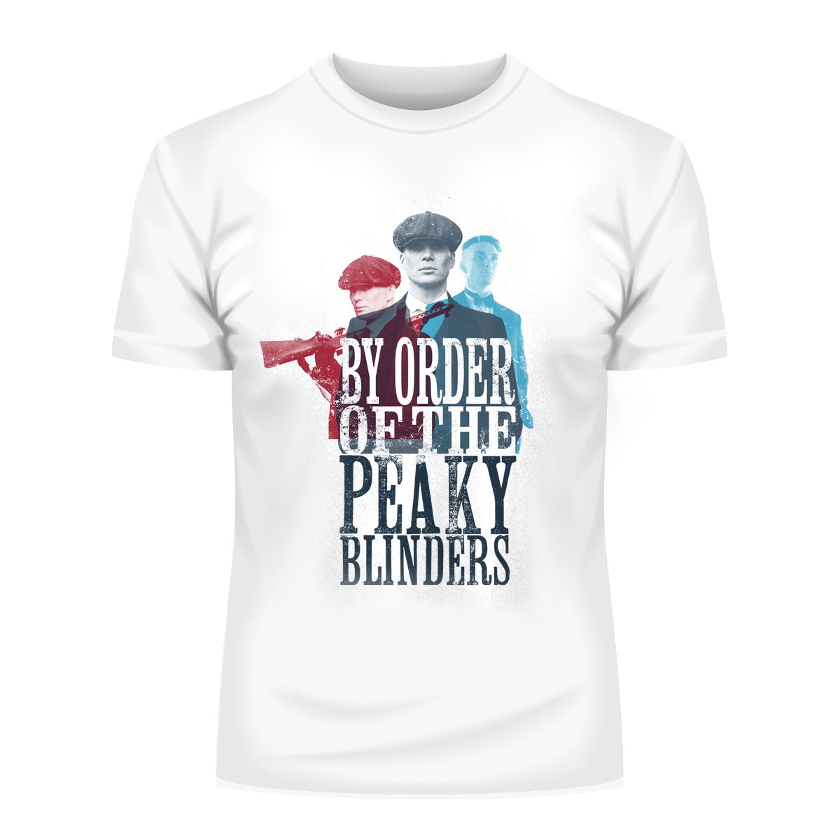 Official Peaky Blinders Tommy Shelby Brothers Original Mens Unisex White T Shirt - Kuzi Tees
