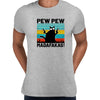 PEW PEW MAD... Vintage Funny T-Shirt Cat Retro Kitten Xmas Gift Unisex T-Shirt - Kuzi Tees