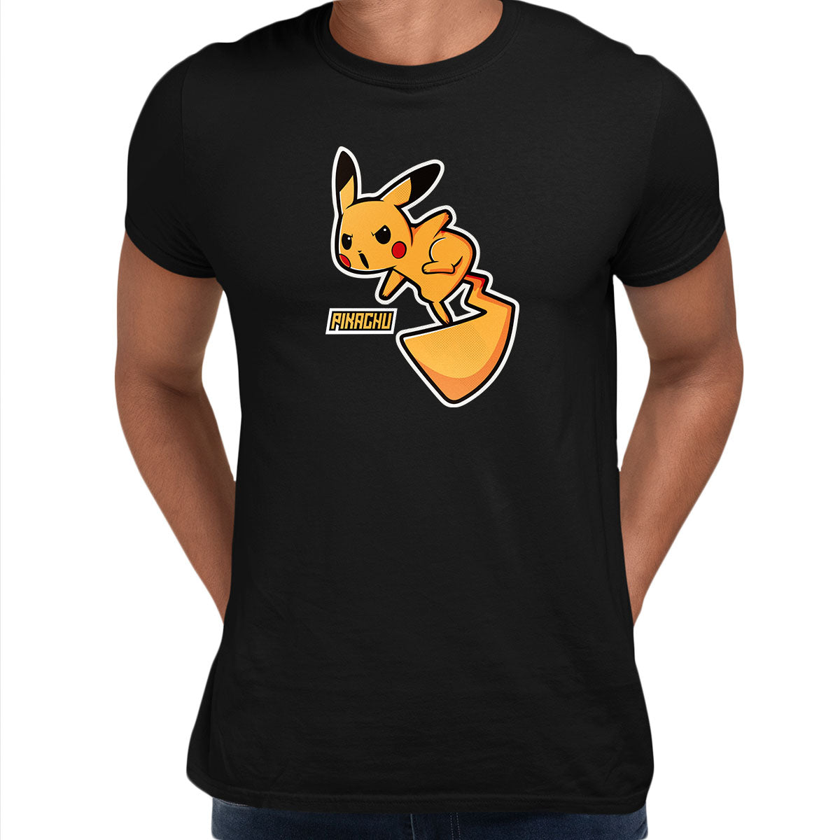 Pokemon Pikachu Adults T-Shirt Printed Manga Japan Birthday Gift Boys Top Unisex T-Shirt - Kuzi Tees
