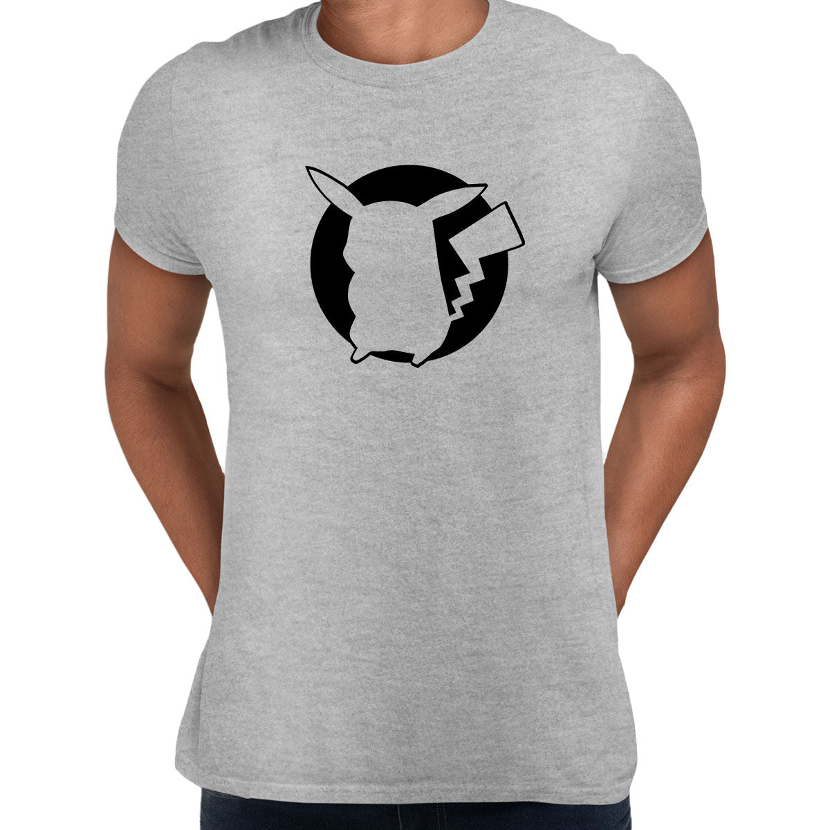 Pikachu Silhouette Tee Yellow design Typography Unisex T-shirt - Kuzi Tees