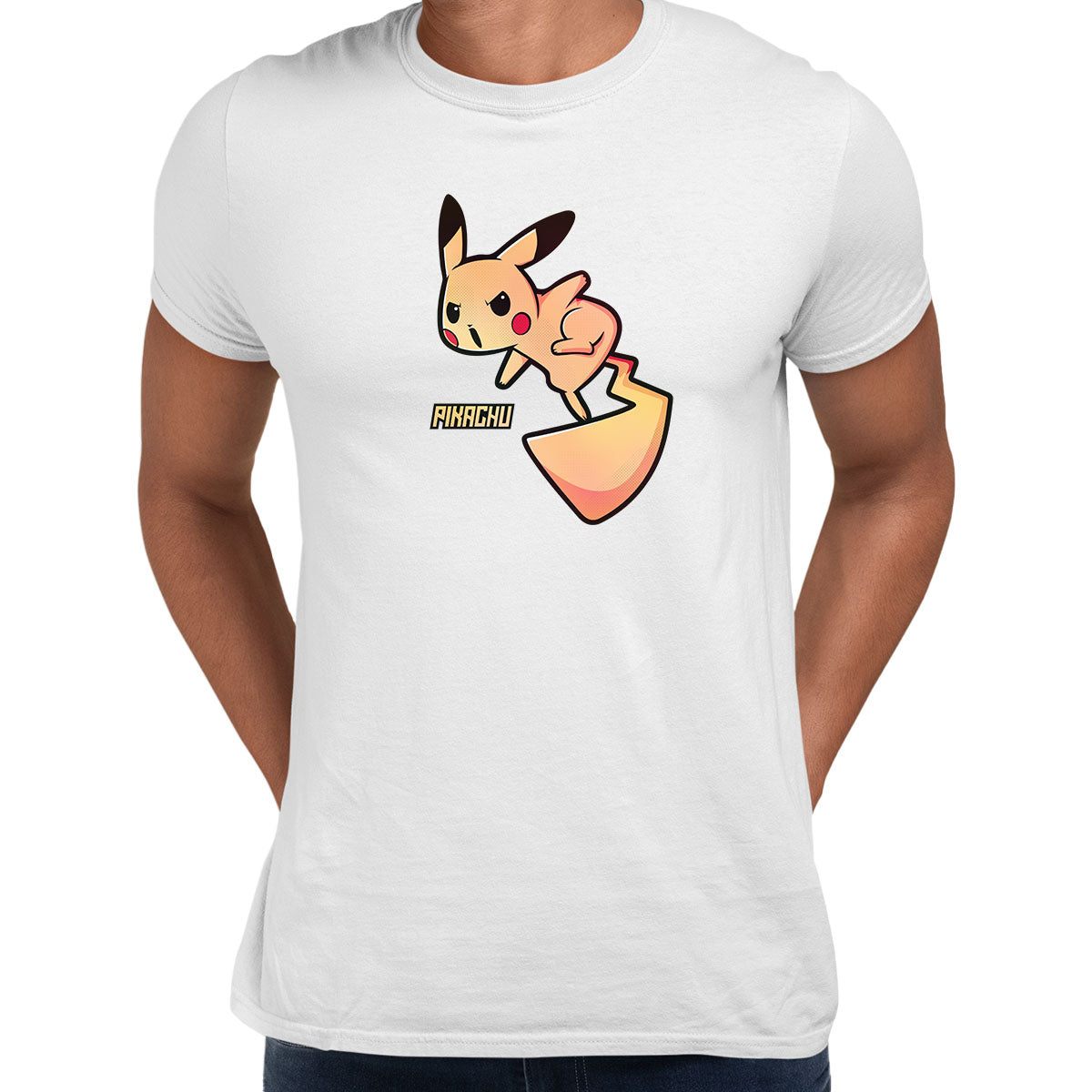 Pokemon Pikachu Adults T-Shirt Printed Manga Japan Birthday Gift Boys Top Unisex T-Shirt - Kuzi Tees