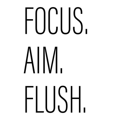 Focus Aim Flush A4 A3 A2 - Vintage Wall Art Home Decor - Kuzi Tees