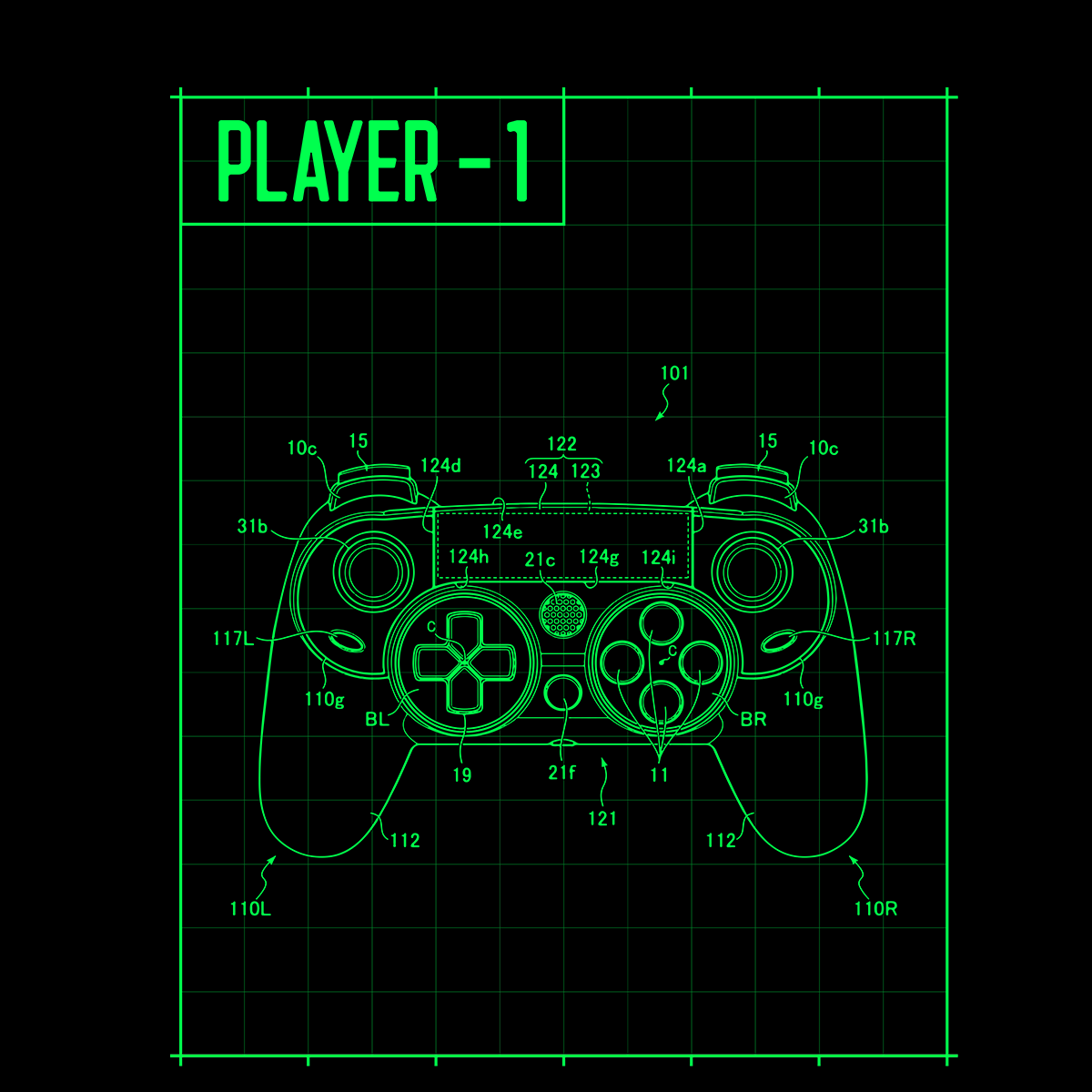 Player One Retro Remote Game Console Controller - Kuzi Tees
