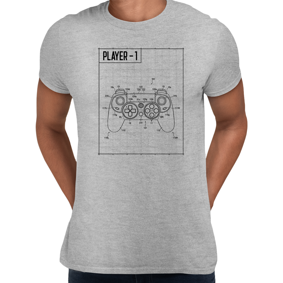 Player One Retro Remote Game Console Controller - Kuzi Tees