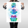 Venusaur Evolution Pokemon Go Print Anime Manga Wall Art A2 Size gift idea - Kuzi Tees