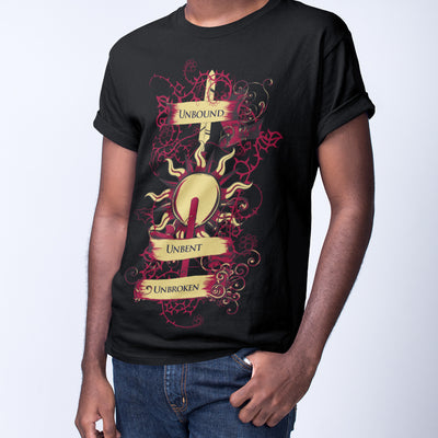 Pop Culture Game of Thrones - Unbound Unbent Unbroken T-shirt For Jon Snow - Kuzi Tees